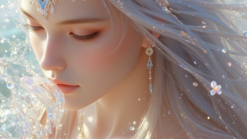 Dreamcore Portrait of Pale Figures at the Shore