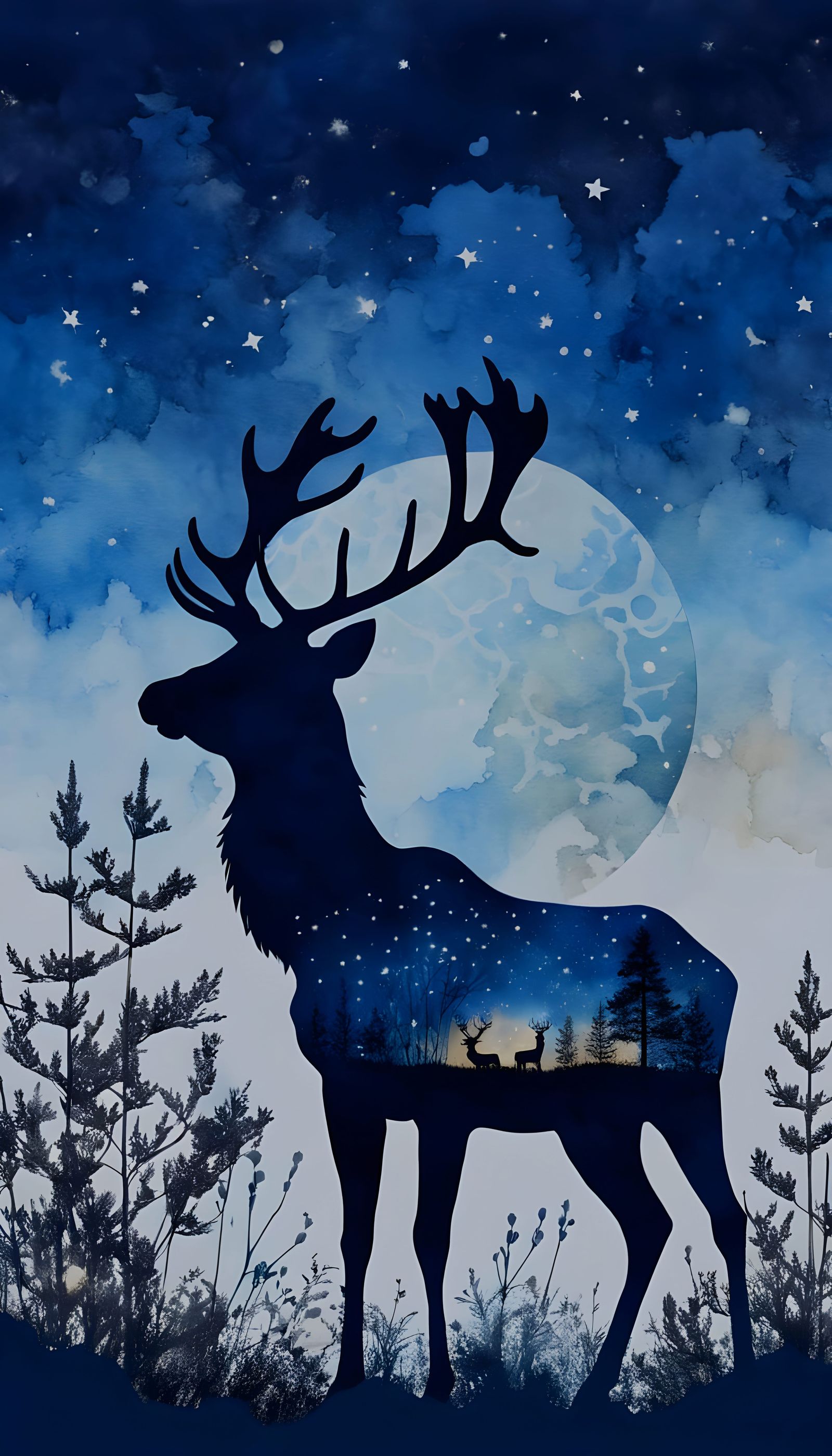 #12 Reindeer Silhouette