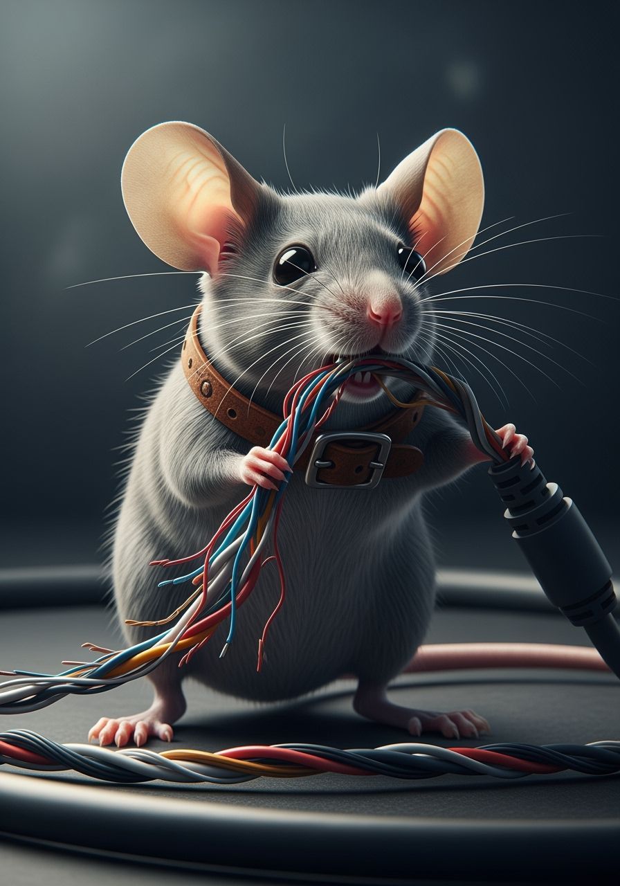 Mouse vs. Internet Cable in Volumetric Lighting