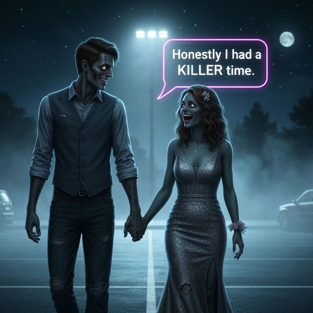 Zombie Prom Couple's Killer Night Out