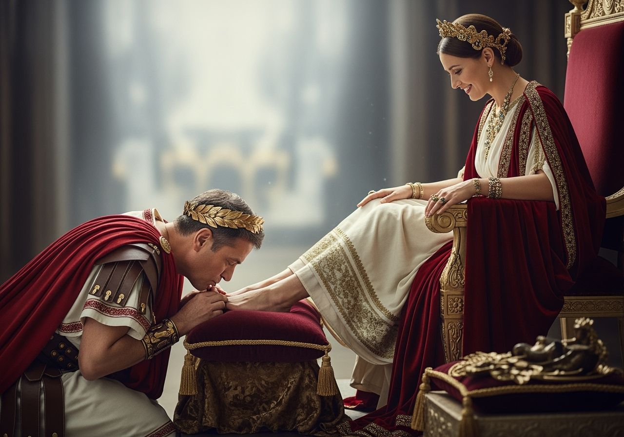 Roman Senator Pays Homage to his Empress