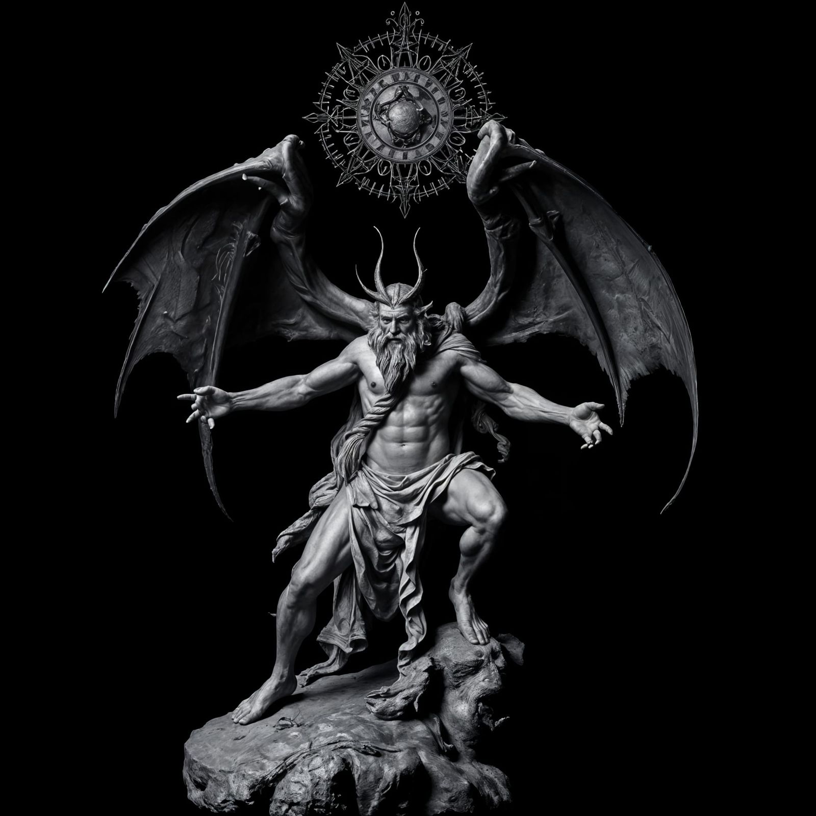 Tyrant Atlas: Rembrandt-Style Portrait