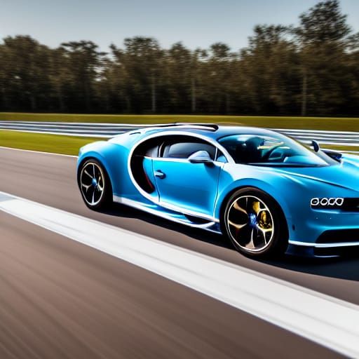 Bugatti Chiron Races on Track: Professional Car Photography