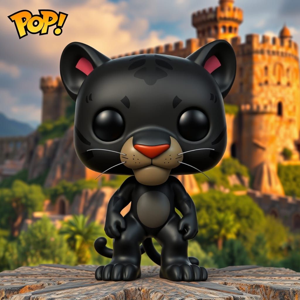 Funko Pop Figure Disney Panther Bagheera from The Jungle Boo...