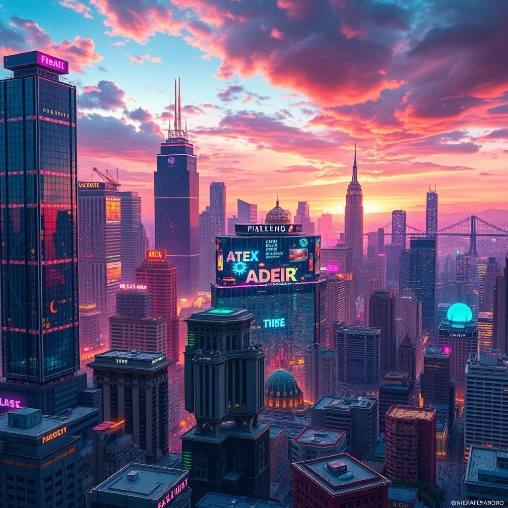 Futuristic Cityscapes of America's Iconic Metropolises
