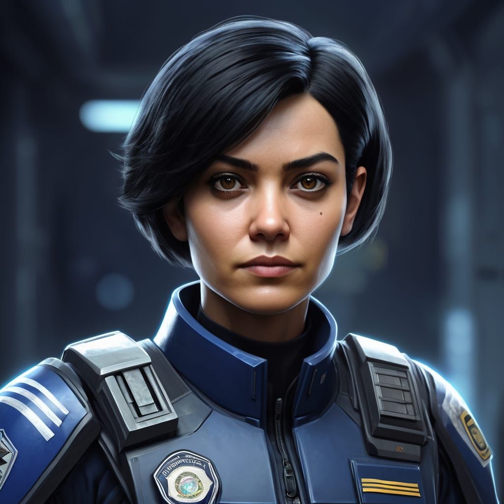 Scifi police officer...