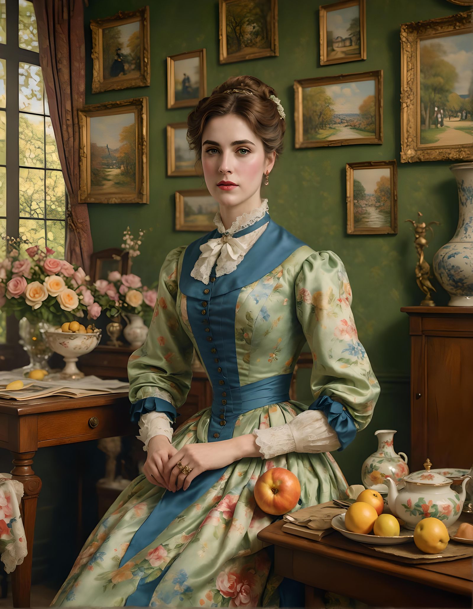 Margaret Brennan in Impressionist Style Portrait