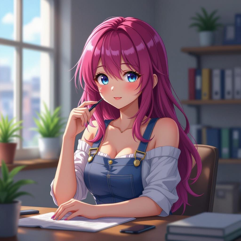 Detailed Anime Scenery with Cinematic Lighting and Deep Colo...