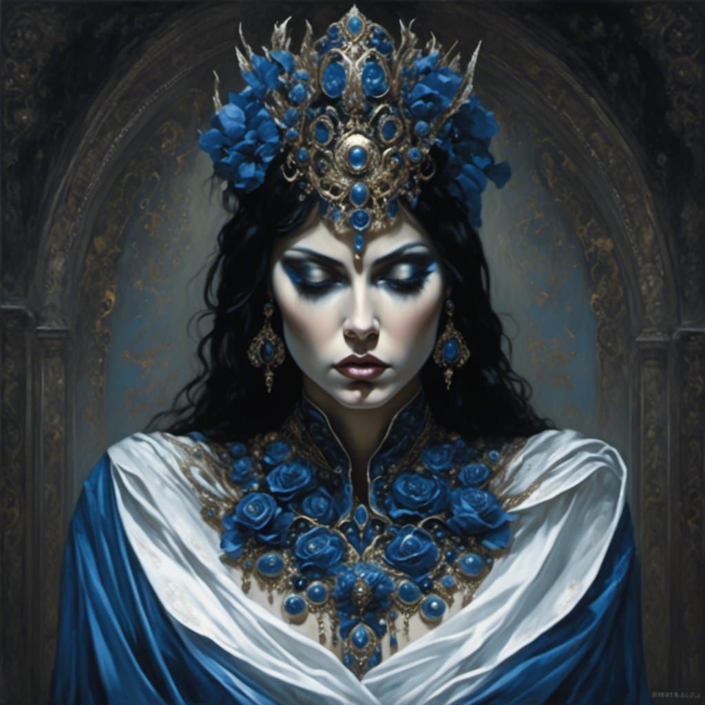 Portrait of a Sad and Depressed Woman