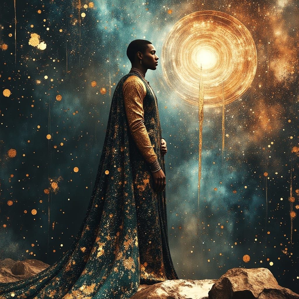 Celestial King Exuding Cosmic Power