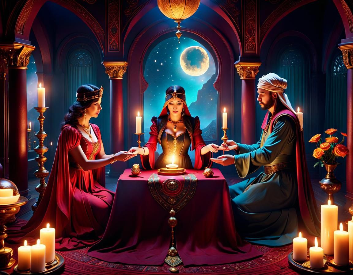 Ethereal Lovers Tarot Card Reading: Fantasy Art