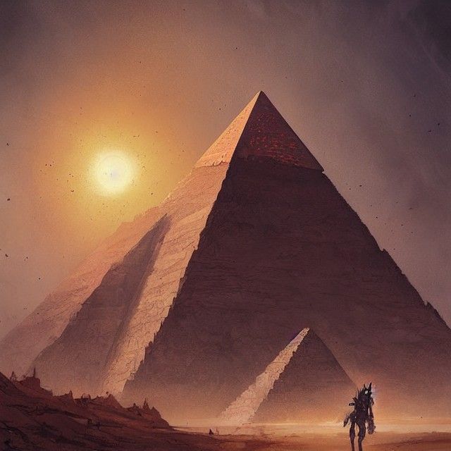 Desert Apocalypse with Sinister Pyramid