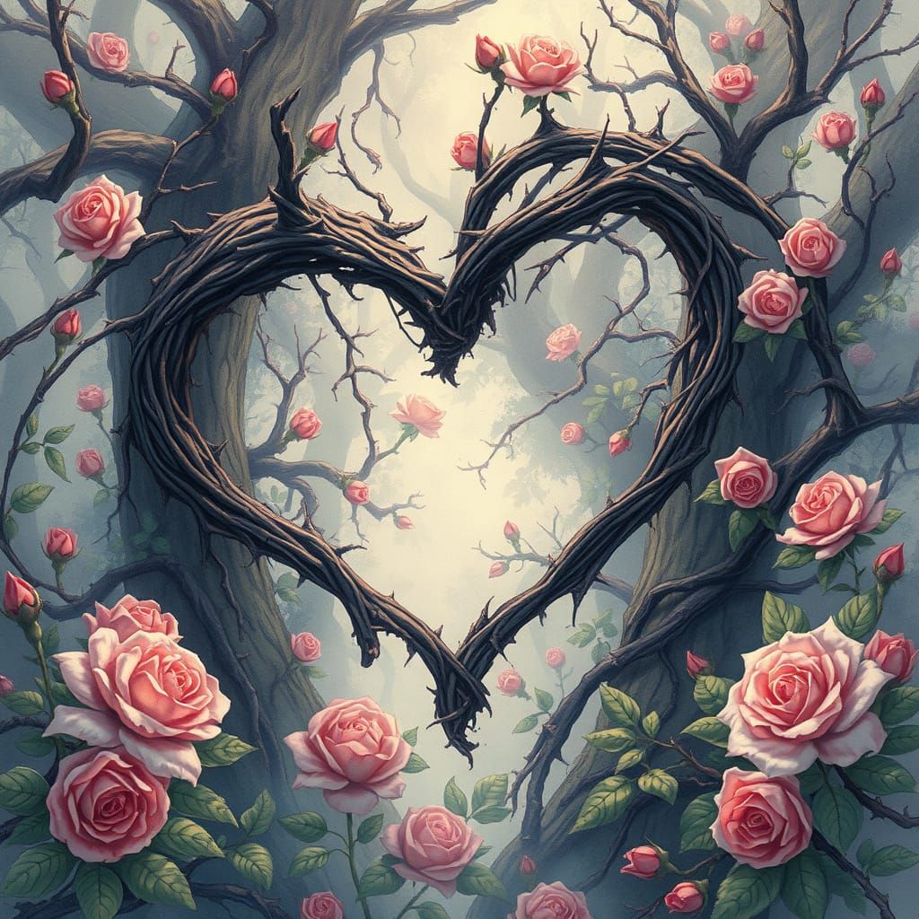 Ethereal Heart of the Mystical Forest