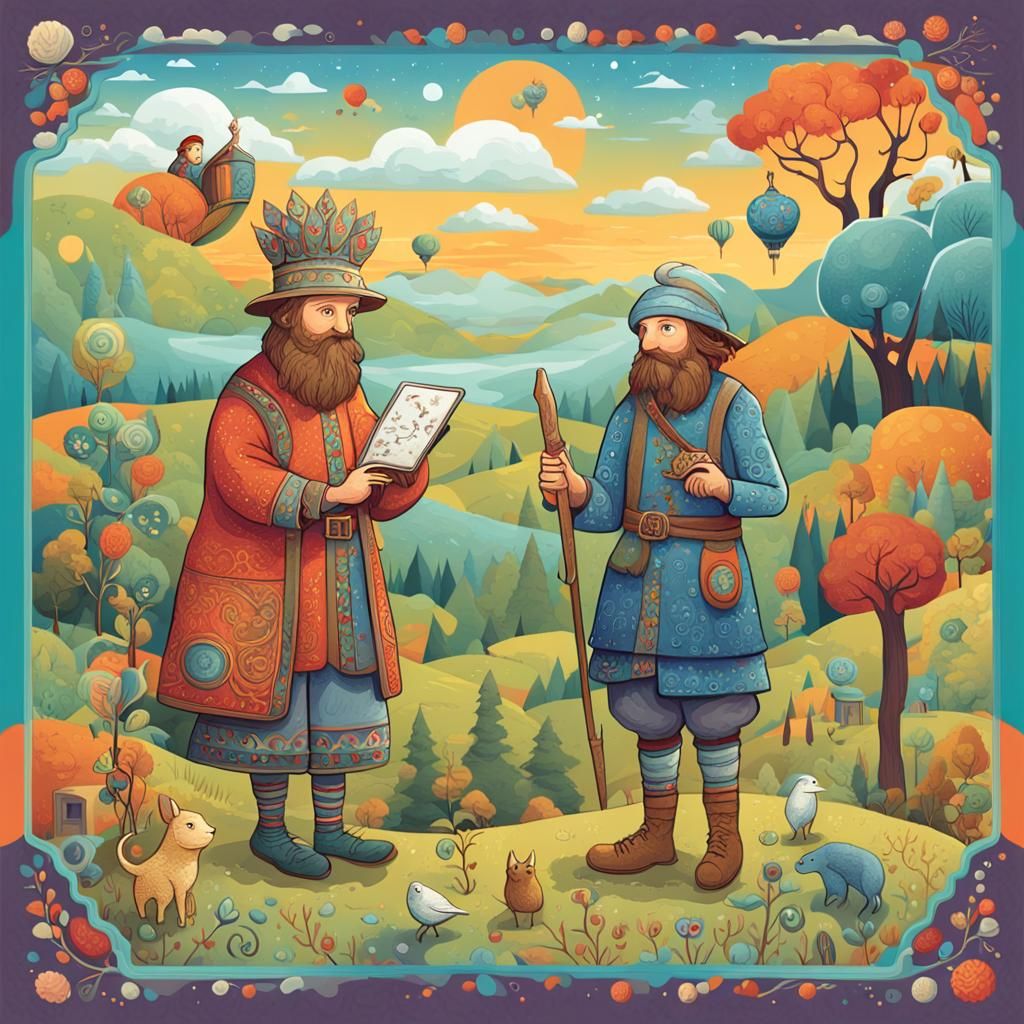 Children's TTRPG Character Sheet in Digital Illustration