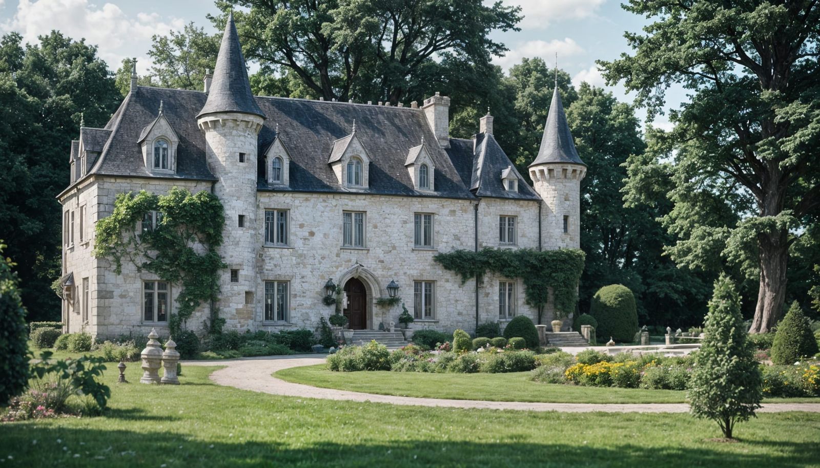 Small French Castle Photography Bokeh