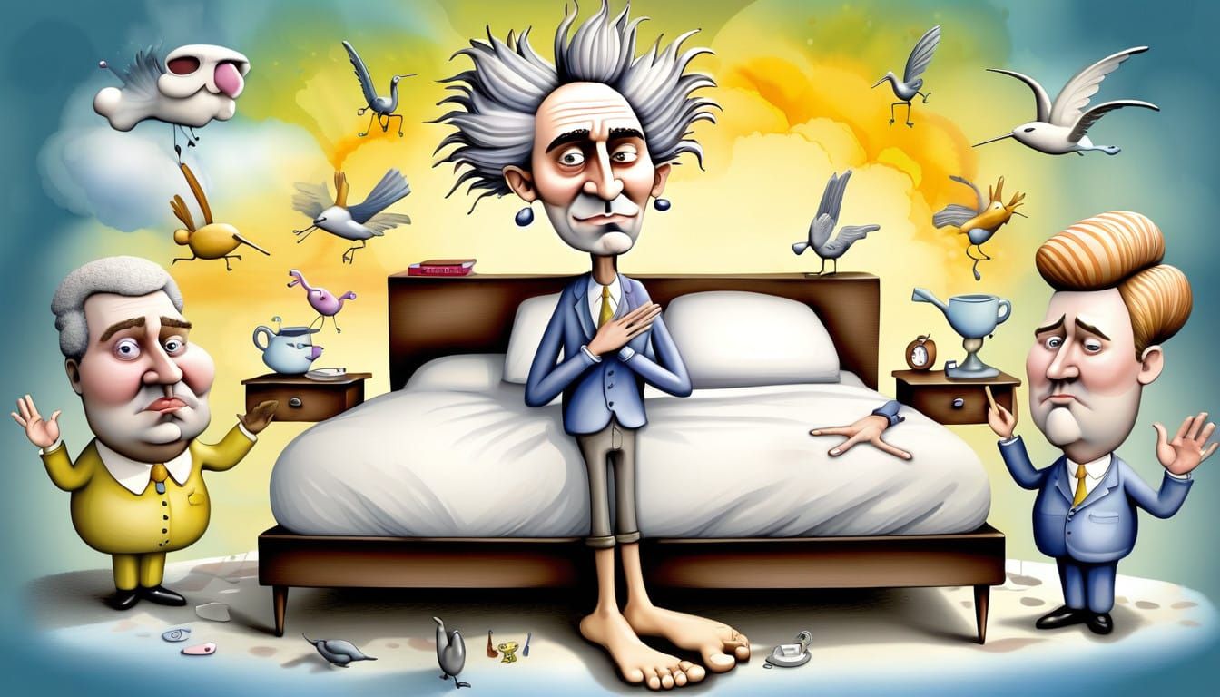 Waking Up to Chaos in Whimsical Watercolour