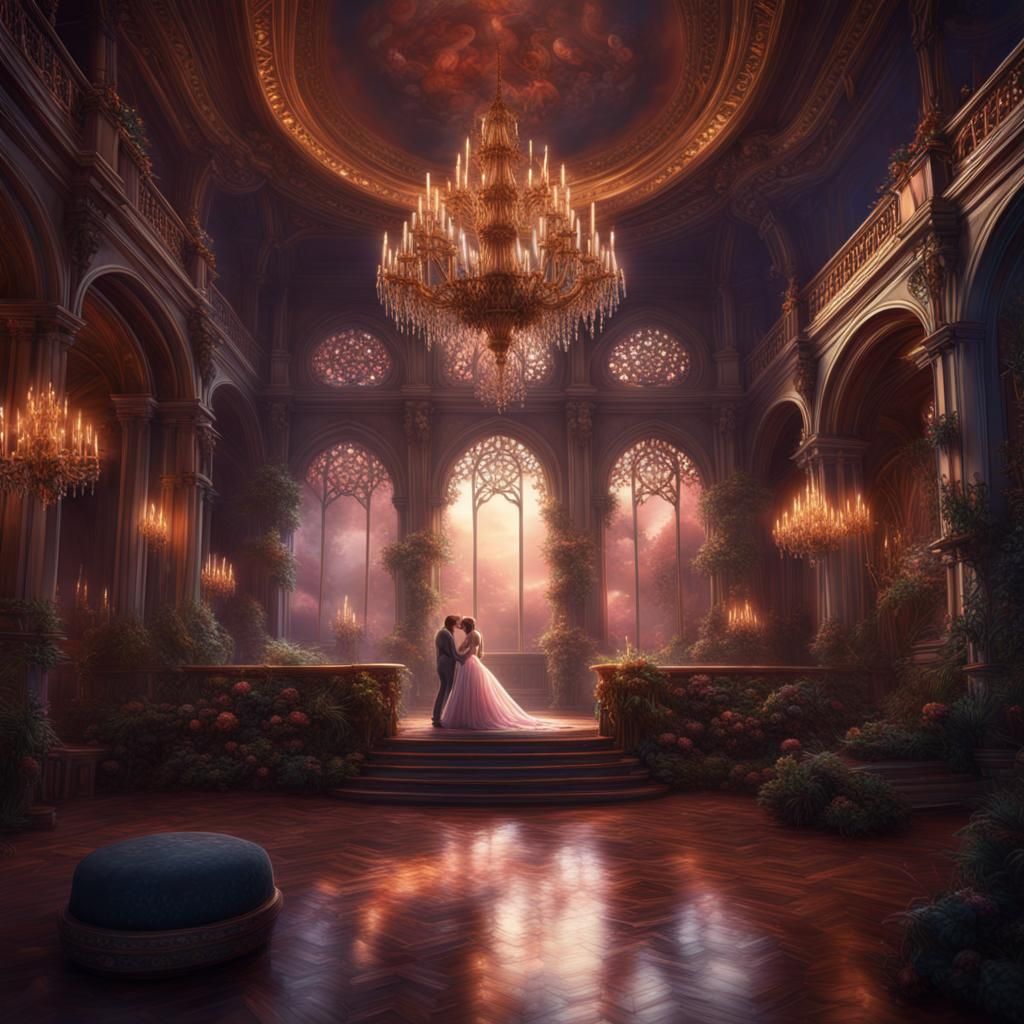 Fantastical Song Scene in Detailed Matte Painting