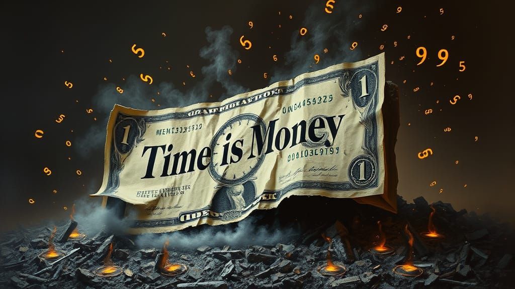 Financial Decay: Bill Burns to Ash with Glowing Numbers