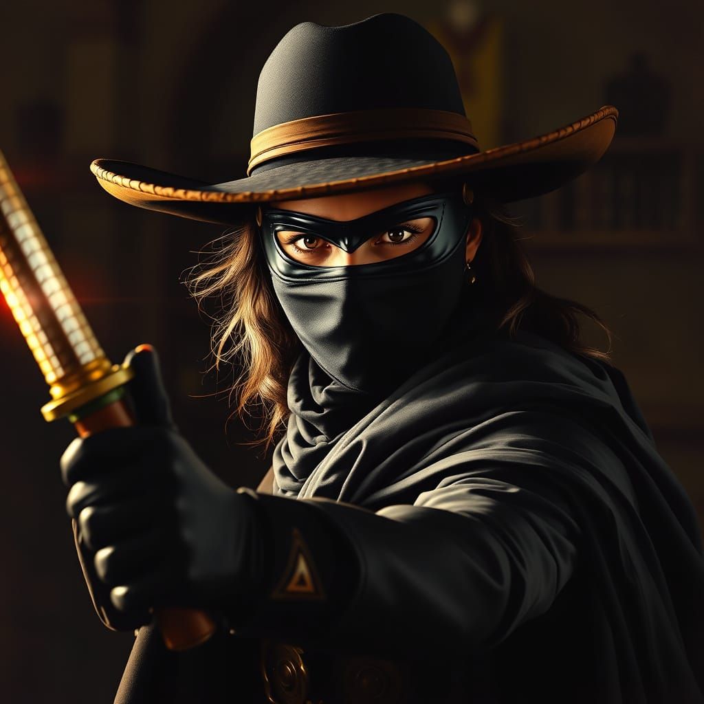 Dawn Juana de la Vega as Zorro, A Heroic Vigilante