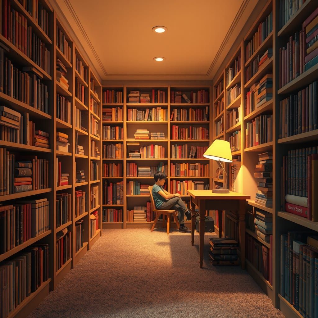 Cozy 3D Reading Nook Inspired by Pixar