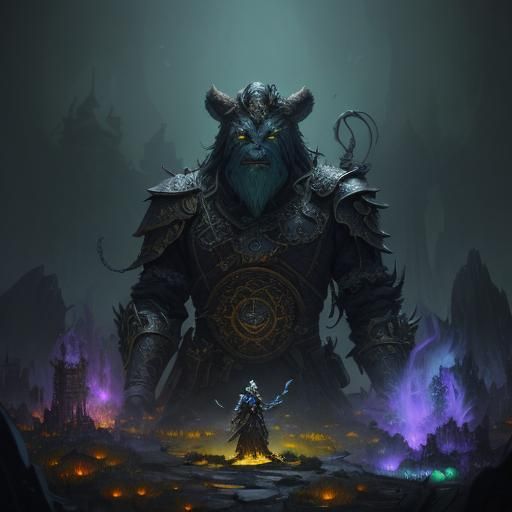 Bugbear Ritual in Dark Fantasy Style