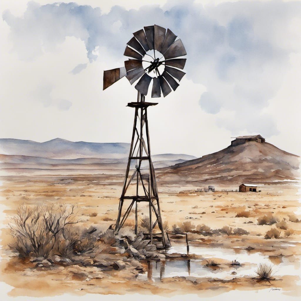 Windmill in the Karoo