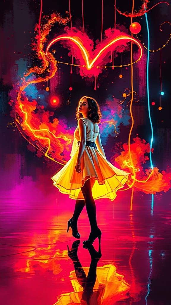 Digital painting, abstract, wall art, conceptional, contempo...