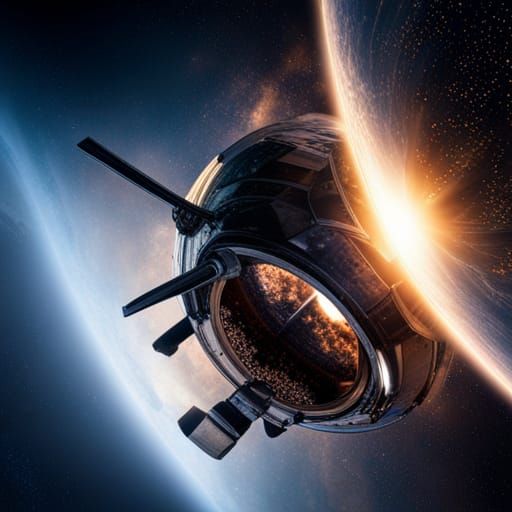 Coffee in Space: Hyperrealistic and Cinematic