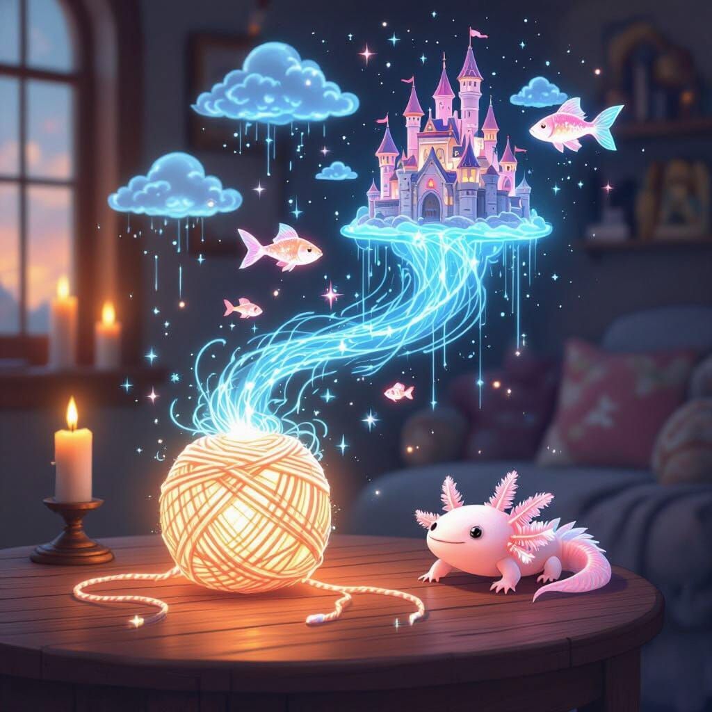 Anime Yarn Ball Creates a Fantasy World