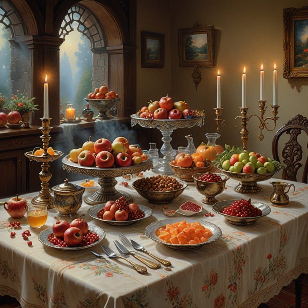 Ethereal Still Life with Honeyed Apple