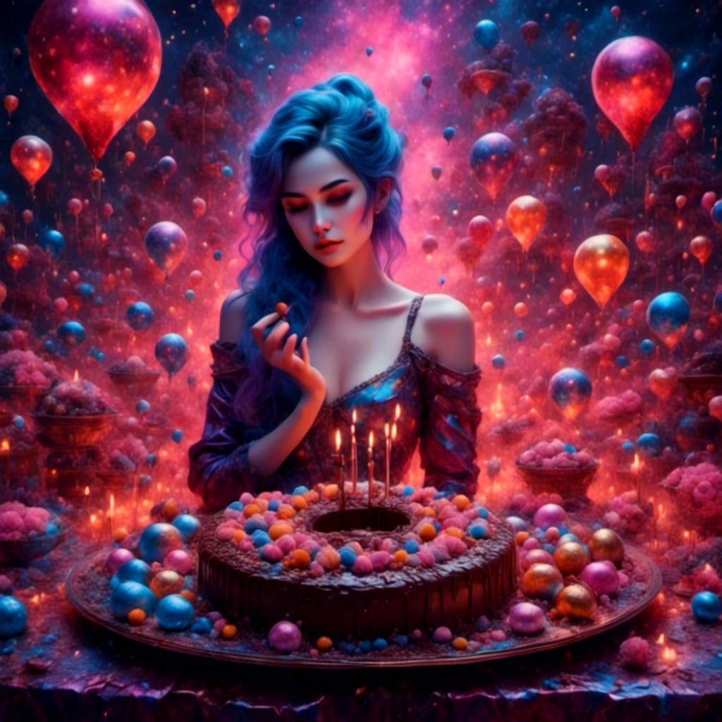 Hyperrealistic Chocolate Doughnuts on Platter