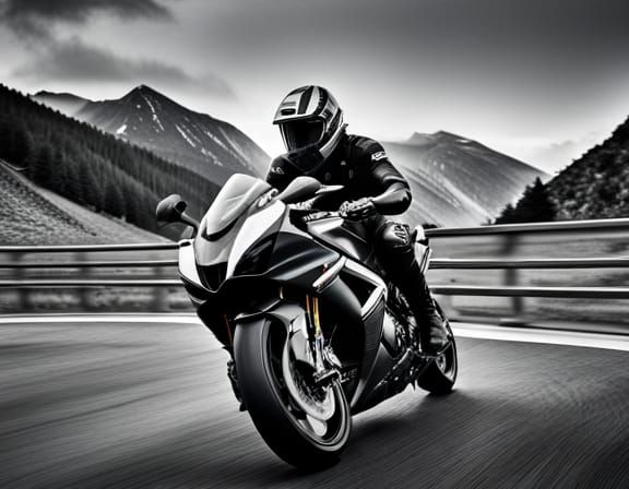 Sports Bikers in Hotel Room: Realistic Photography