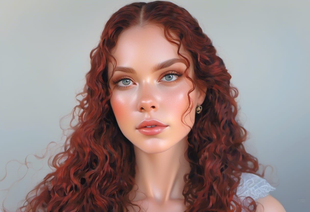 Red-Haired Goddess with Dagger Portrait