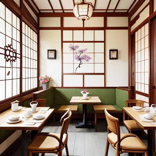 Anime Maid in Tea Room: Whimsical Manga Art