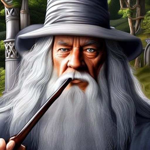 Elegant Fantasy Scene in The Shire