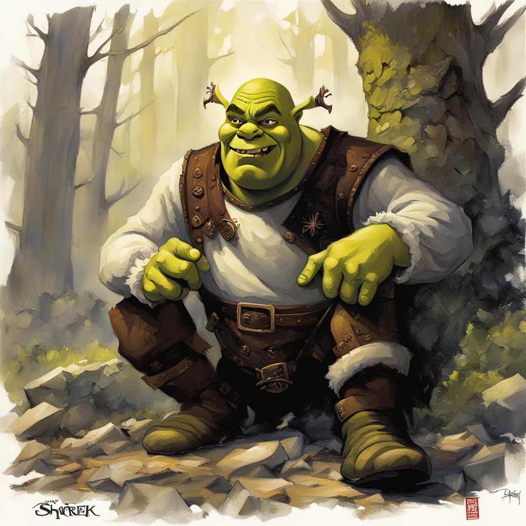 Sinister Shrek, Fantasy Art Style