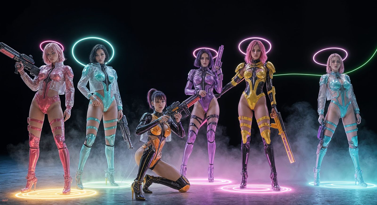 Cyberpunk Female Warriors in High-Fashion Sci-Fi Gear