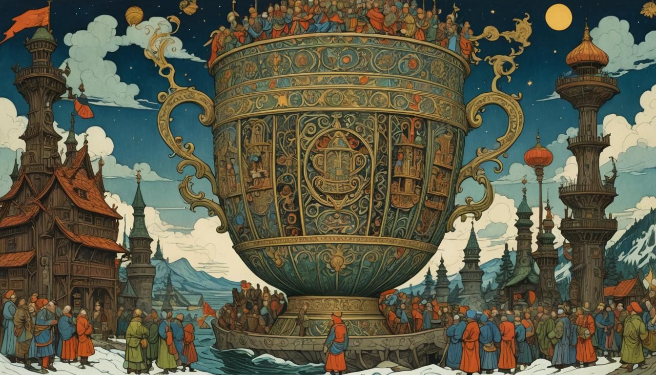 Fairytale Giant Cup Illustration