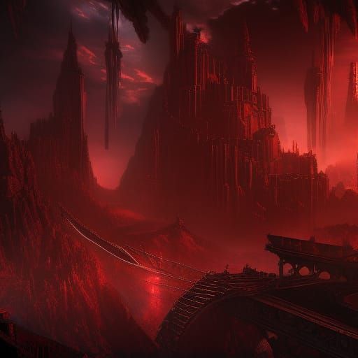 BloodRayne Detailed Matte Painting in Deep Color