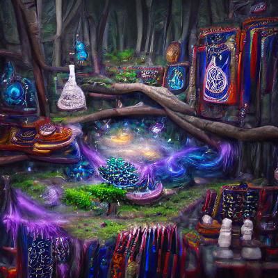 Cosmic Forest: Ancient Trees Under Starry Skies