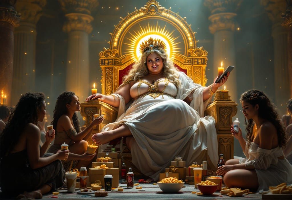 Opulent Goddess of Consumerism and Modern Tributes
