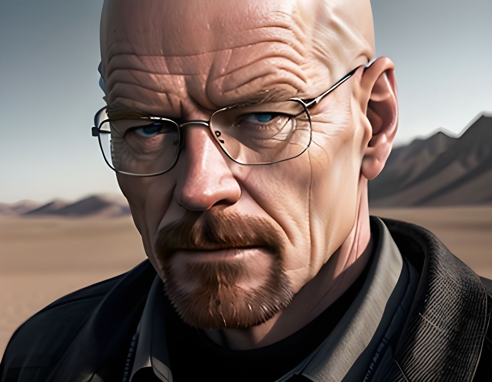 Young Bryan Cranston as Walter White in Desert