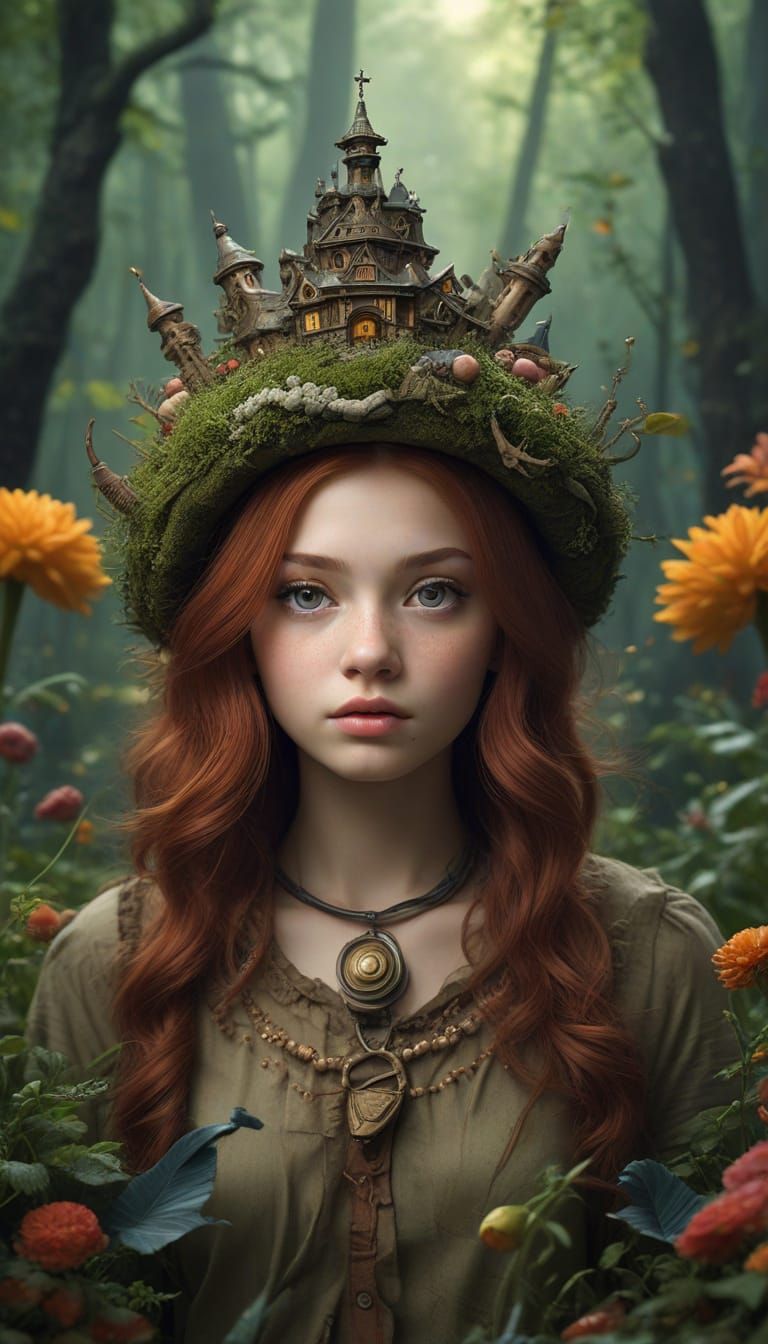 Enigmatic Portrait in an Airy Style