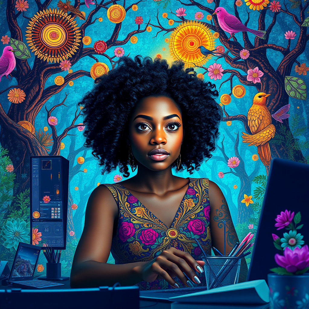 Kaleidoscope Imagination Bursts Forth in Surreal Forest