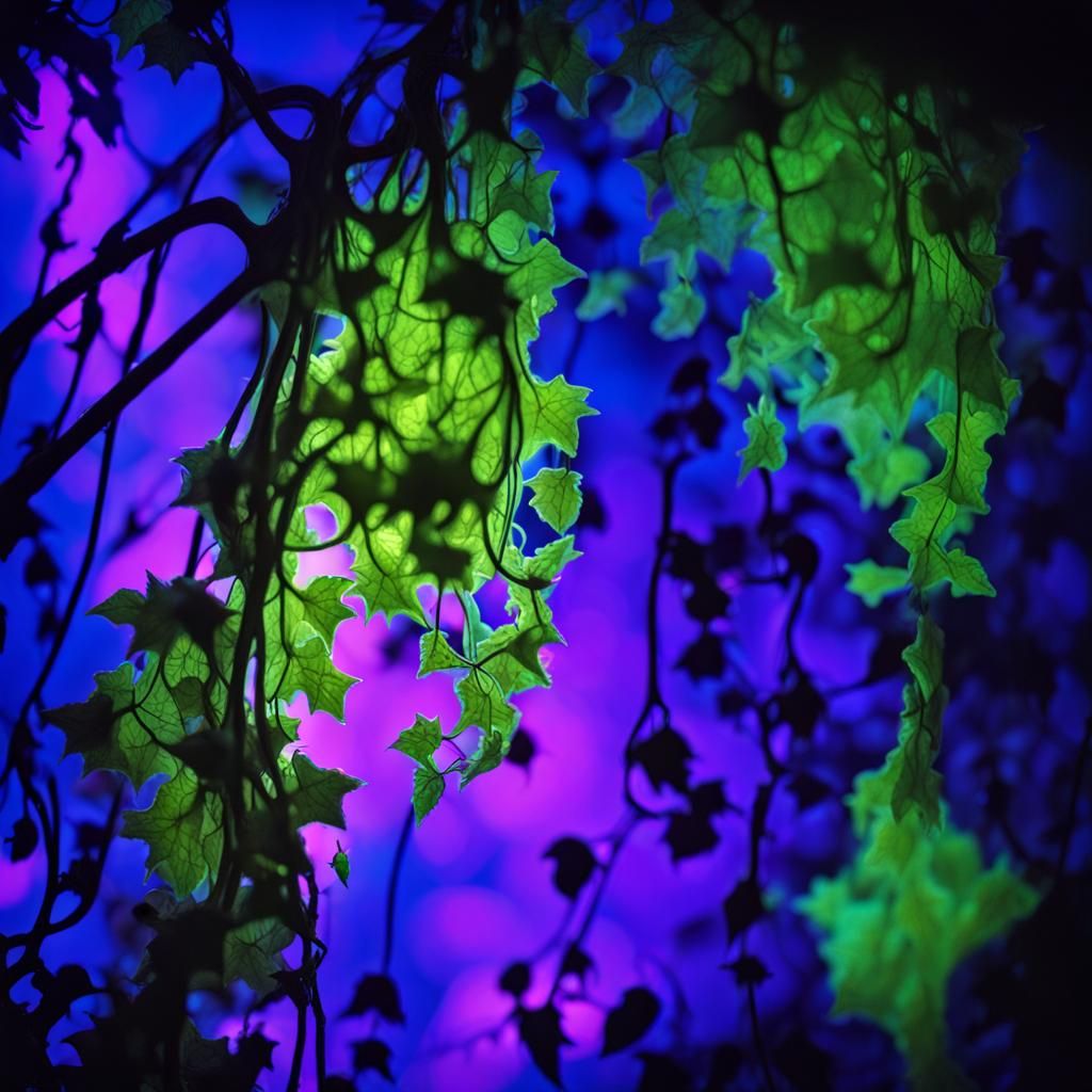 Surreal Hanging Ivy Shelter in Salvador Dali Style