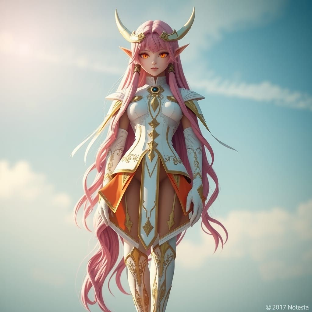 Hyperrealistic Composite Photograph of Chronoa in True Form