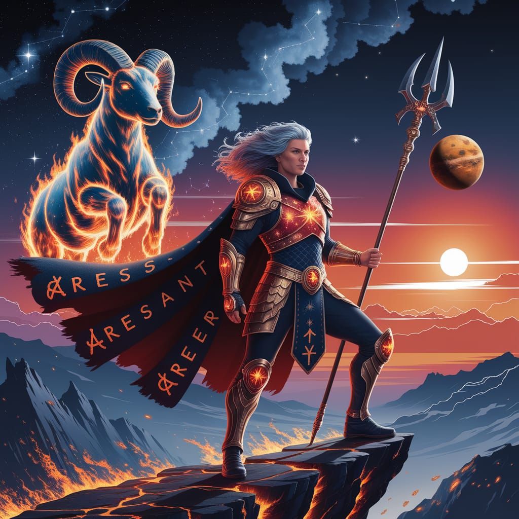The Celestial Flameborn Warrior of Aries