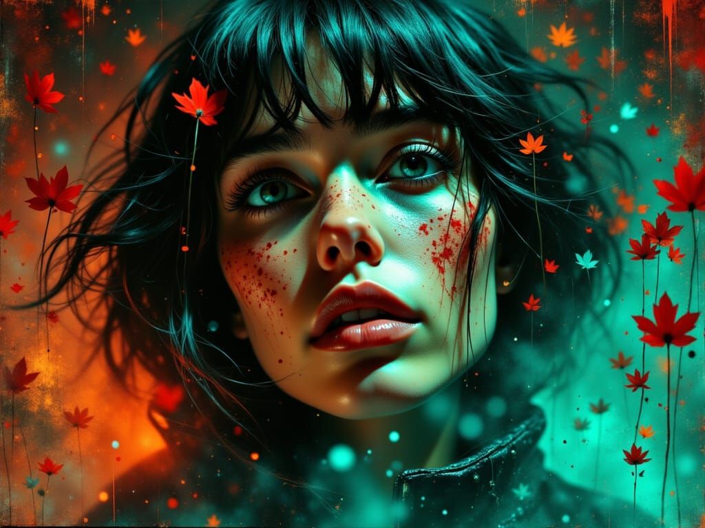 Ethereal Neon Dreamscape in Cyberpunk Style