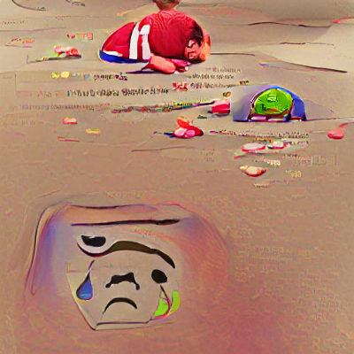 Simple AI Image of Abstract Sadness