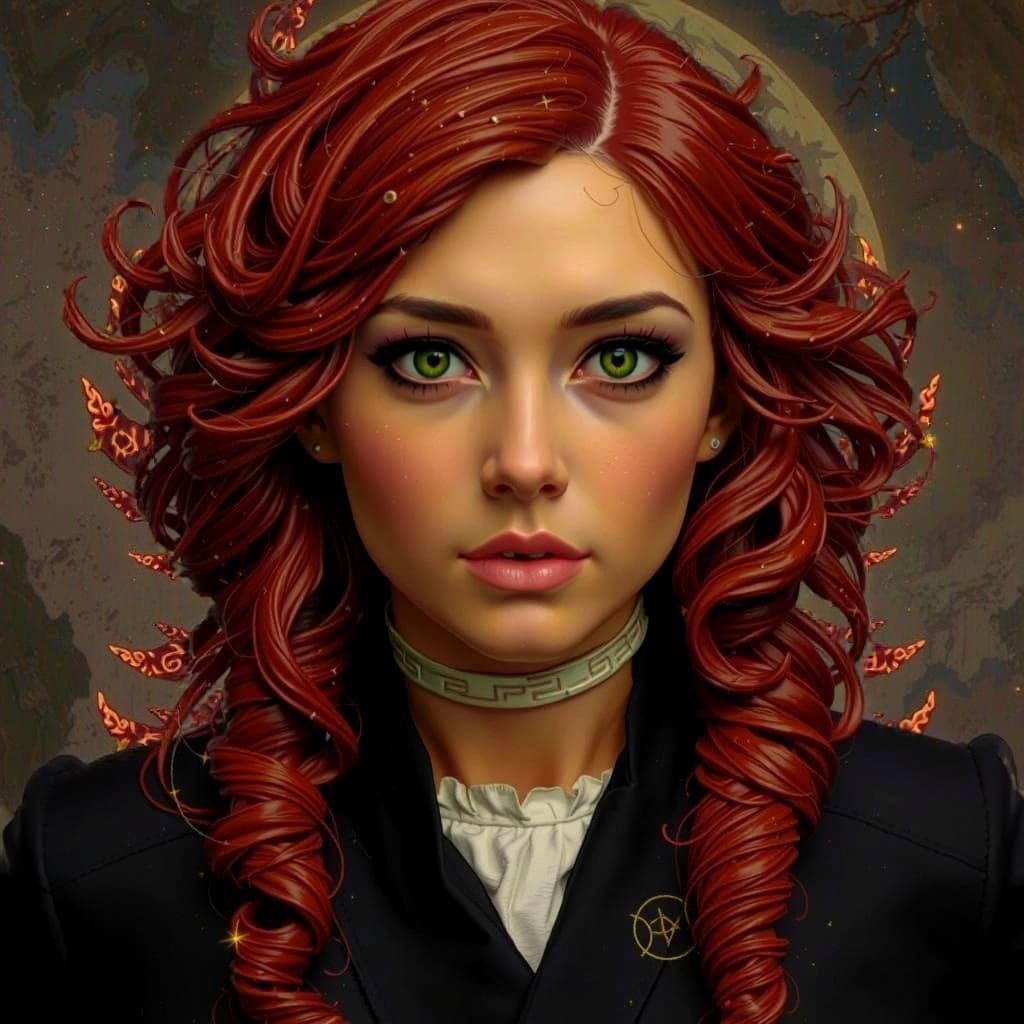 Obsidian Griffin Sculpture on Ancient Ruins